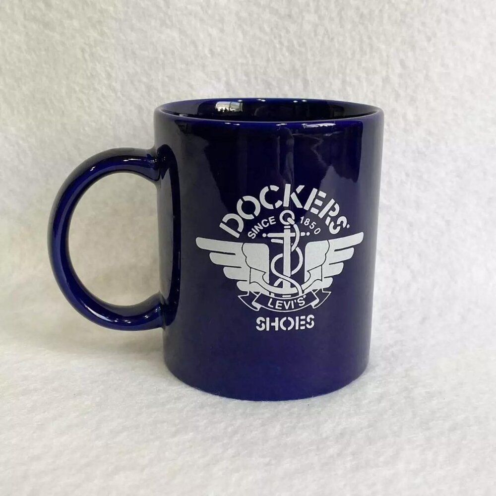 Dockers Levi's Shoes Cobalt Blue Ceramic Coffee Mug